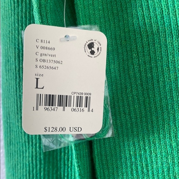 Free People Green Button-Up Knit Dress Size L (NWT) - Picture 5 of 11